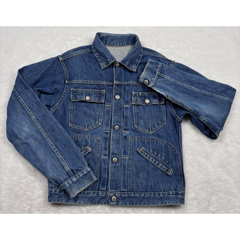 VTG 50s 60s JC Penney Foremost Type 2 Denim‎ Jacket  18.5x21.5 Distress Selvedge